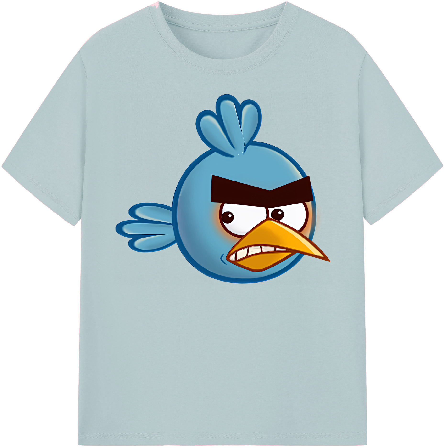 （画像用） Angry Birds アングリーバード 綿100％半袖Tシャツ（フロントプリント）